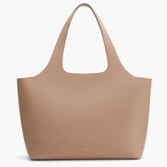 Cuyana Leather System Tote 16 Inch Cappuccino EUC Great for Work & Travel - Picture 1 of 16